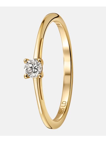 Diamant L'éternel Ring aus 585 Gelbgold mit 0.1 Karat Diamant