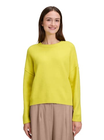 BETTY & CO Strickpullover mit Rundhalsausschnitt in Neon Yellow