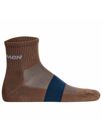 SALOMON Socken 2er Pack in Blau/Braun