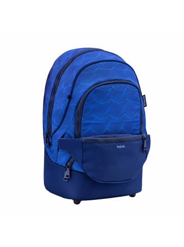 Belmil Ranzen 2-IN-1 Schultasche & Gürteltasche 2-teilig Rucksack Estate Blue 10 Jahre