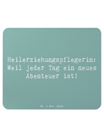Mr. & Mrs. Panda Mousepad Spruch Heilerziehungspflegerin Abenteu... in Meeresbrise