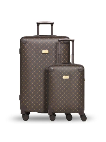 Lazarotti Palermo 4 Rollen Kofferset 2-teilig in dark brown
