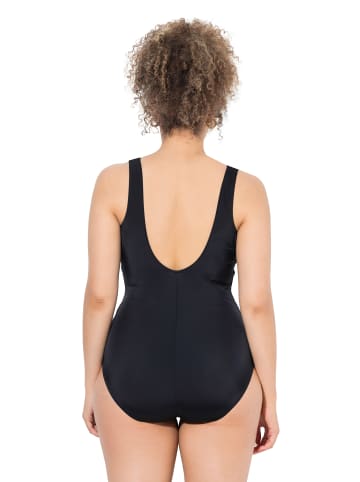 Ulla Popken Badeanzug in schwarz
