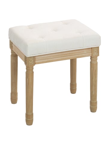 HOMCOM Sitzhocker-42L x 32B x 46,5H cm-Beige