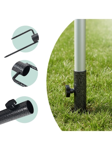 relaxdays Rasendorn in Grau - 25-32 mm