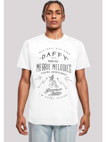 F4NT4STIC T-Shirt Looney Tunes Daffy Duck Vintage in weiß