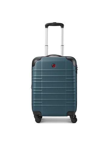 Wenger Amplar Evo 4 Rollen Kabinentrolley S 53 cm mit Dehnfalte in petrol