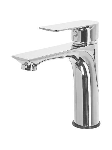 Beliani Wasserhähne BERLOI in Silber - (W) 5 x (H) 18 x (L) 13 cm