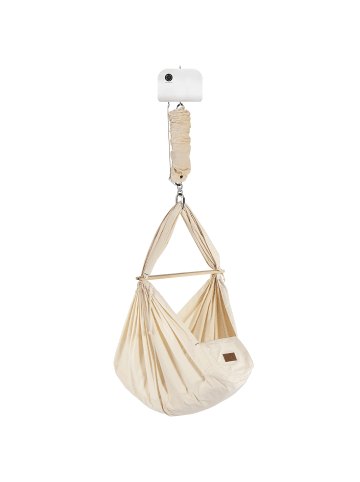 Schmusewolke Federwiege mit Deckenbefestigung und Motor Bio Kunstfaser Motor Weiß