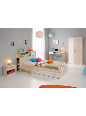 Parisot Jugendzimmer Set 5-tlg Kleiderschrank Schreibtisch Bett 90x200