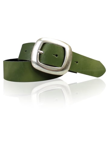 FRONHOFER Damengürtel 4 cm, Ledergürtel in Khaki