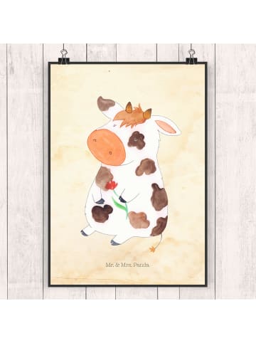 Mr. & Mrs. Panda Poster Kuh ohne Spruch in Vintage