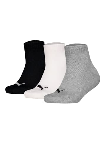 Puma Socken 3er Pack in Schwarz/Weiß/Grau