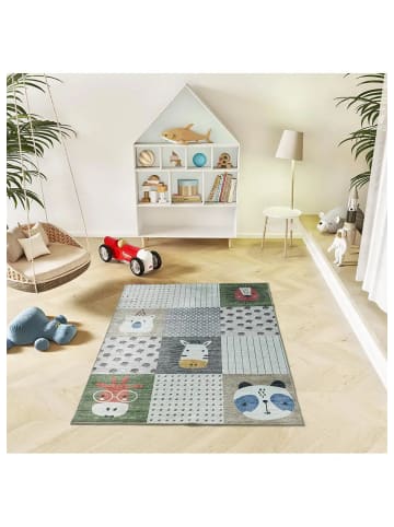 Atticgo Waschbarer Kinderteppich CANDY in mehrfarbig
