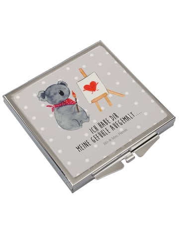 Mr. & Mrs. Panda Handspiegel Koala Künstler ohne Spruch in Grau Pastell