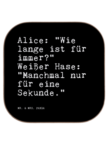 Mr. & Mrs. Panda gläseruntersetzer AliZeichen: "Wie lange ist... mit ... in Schwarz