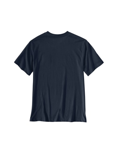 CARHARTT T-Shirt Logo in marineblau