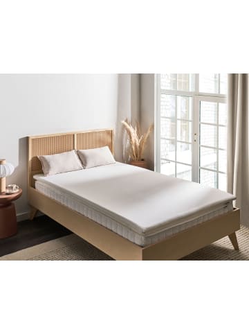 Beliani Topper GRACIOUS in Weiß - (W) 120 x (H) 6 x (L) 200 cm