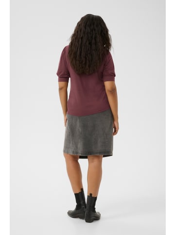 KAFFE curve T-Shirt kurzarm KCsissy Tight fit in Fudge