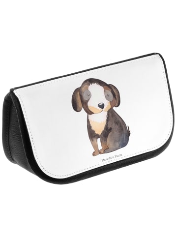 Mr. & Mrs. Panda Kulturbeutel Hund Entspannen ohne Spruch in Weiß