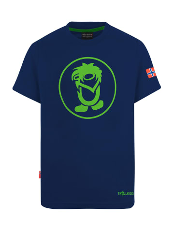 Trollkids T-Shirt "Troll T" in Marineblau / Grün