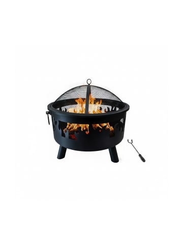 Feuerschale in Schwarz - (H)62 x Ø 66 cm