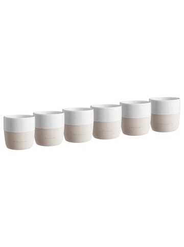 Butlers Tasse ME TIME Lieblingsmensch 6er-Set in Beige-Weiß