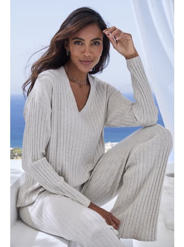 French Connection Strickpullover in hellgrau-meliert