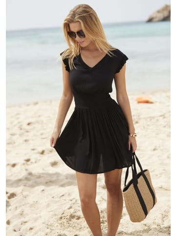 LASCANA Sommerkleid in schwarz