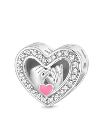GNOCE Sterling Silber Friends Charm Zirkonia