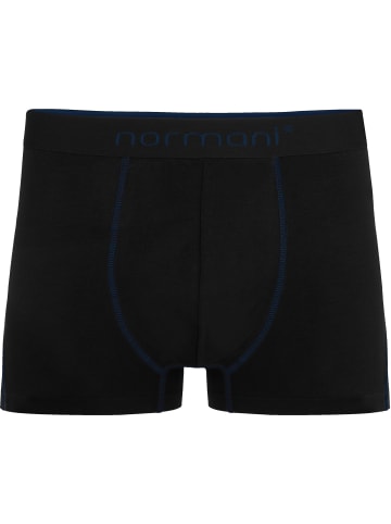 normani 6 Herren Baumwoll-Boxershorts in Dunkelblau/Hellblau/Türkis