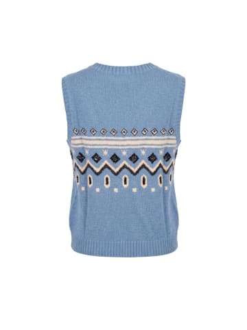 Trussardi Jeans Blau Nylon Damen Pullover Weste