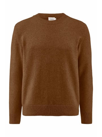 Hessnatur Strick Pullover in bernsteinbraun