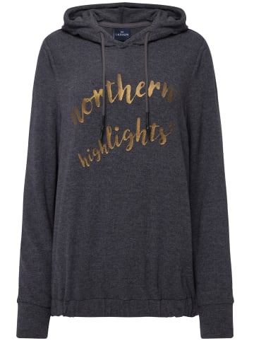 LAURASØN Sweatshirt in dunkelgrau melange