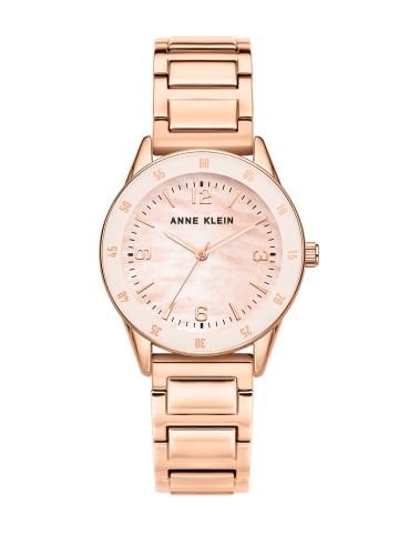 Anne Klein Quarzuhr Lovely Metal in rosa perlmutt / rosegold