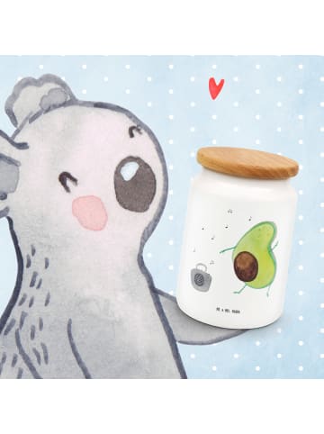 Mr. & Mrs. Panda Frischhaltedose Avocado Tanzen ohne Spruch in Weiß