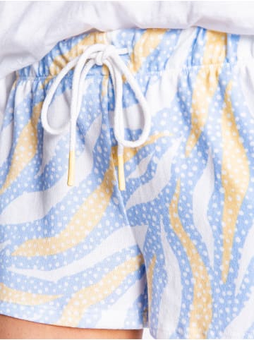 P.J. Salvage Pyjamashorts Tiger Dots in hellblau