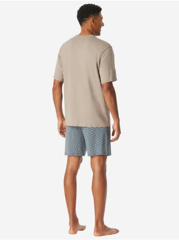 Schiesser Pyjama Comfort in braungrau