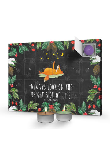 Mr. & Mrs. Panda Duftkerzen Adventskalender Fuchs Sterne mit Spruch in Kreidetafel