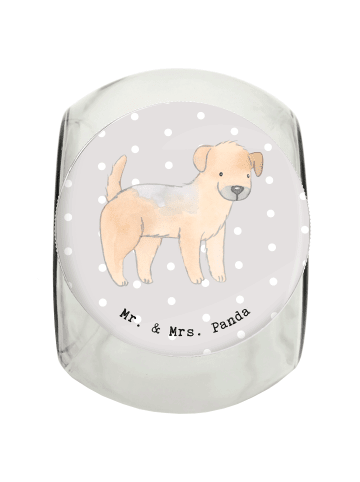 Mr. & Mrs. Panda leckerlidose Border Terrier Moment ohne Spruch in Grau Pastell