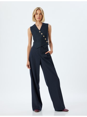 KOTON Hose in Marineblau Gestreift