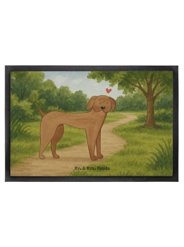 Mr. & Mrs. Panda Fußabtreter Hund Dogge Design ohne Spruch in Weiß