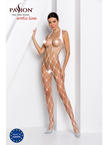 Passion Bodystocking-Ouvert in weiß