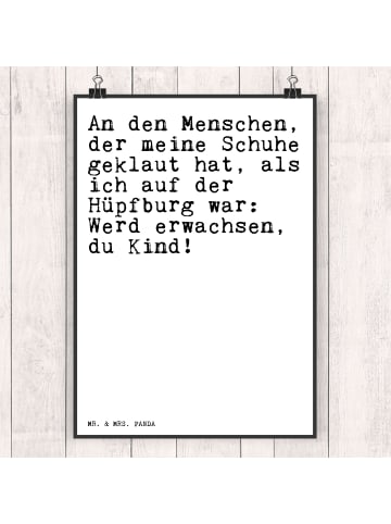 Mr. & Mrs. Panda Poster An den Menschen, der... mit Spruch in Weiß