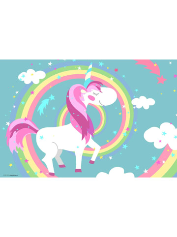 cover-your-desk.de  Schreibtischunterlage "Unicorn Regenbogen Muster" in Bunt (L)60 x (B)40