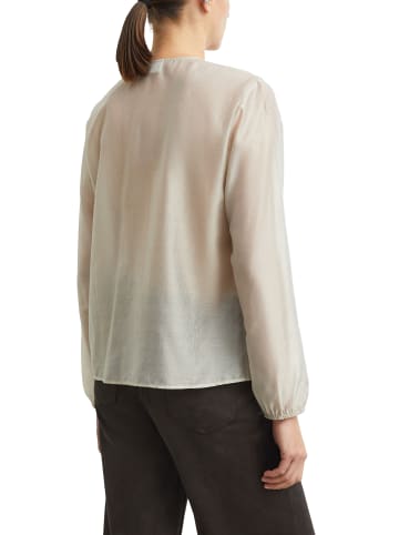 comma Rüschenbluse in beige