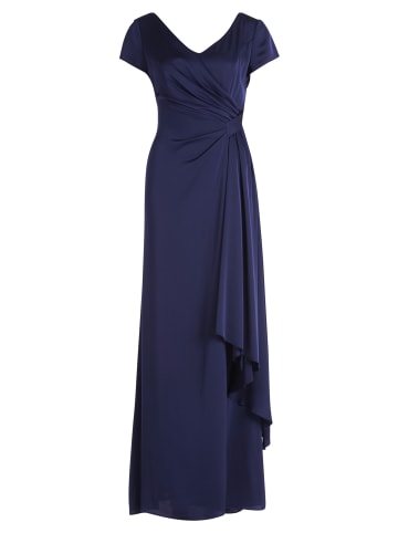 Vera Mont Abendkleid mit Volant in dunkelblau