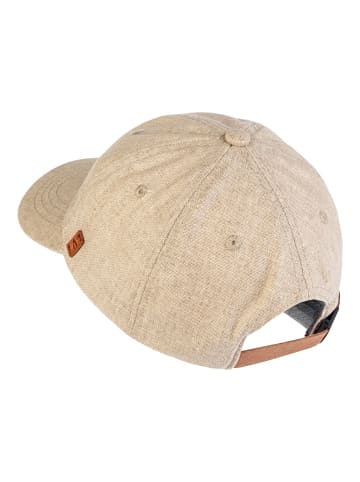 Camel Active Cap aus einem Baumwoll-Leinen-Mix in Sand