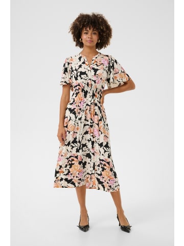 CULTURE Kleid CUaudrey Relaxed fit in Orange/Pink Flower