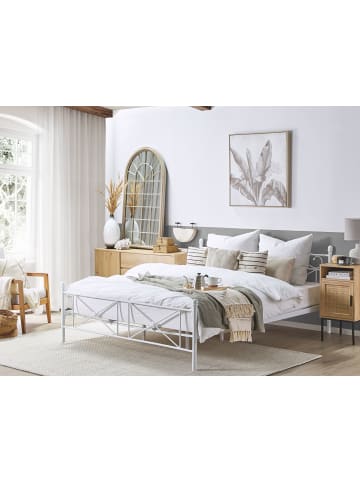 Beliani Doppelbett RODEZ in Weiß - (W) 186 x (H) 92 x (L) 208 cm